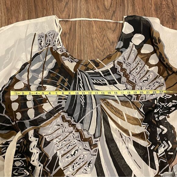 Club Z Collection Lightweight Swim Cover Brown White Gray Size Large - Picture 9 of 10